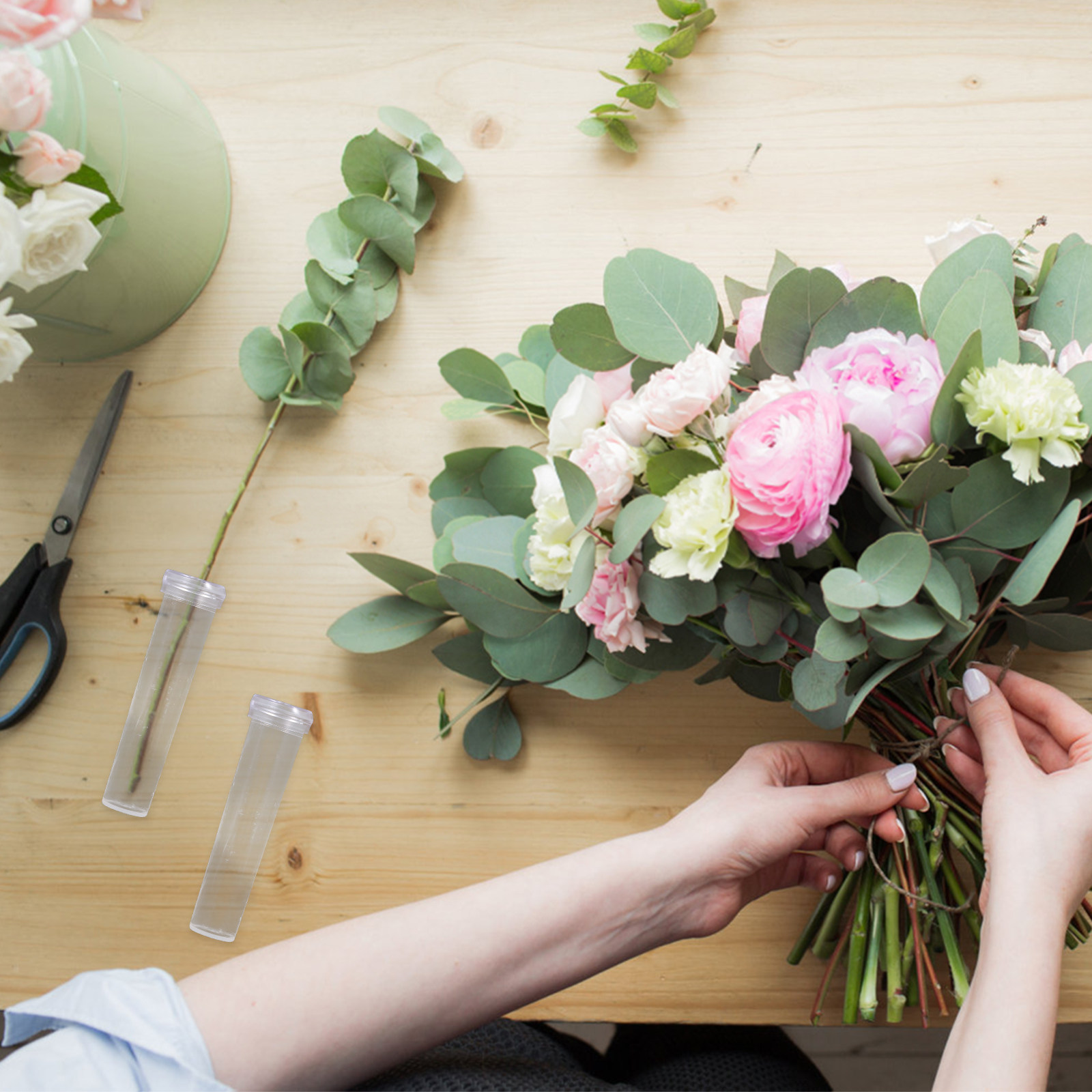 Longs Florist Supply - 100 шт. пластиковых трубочек для воды