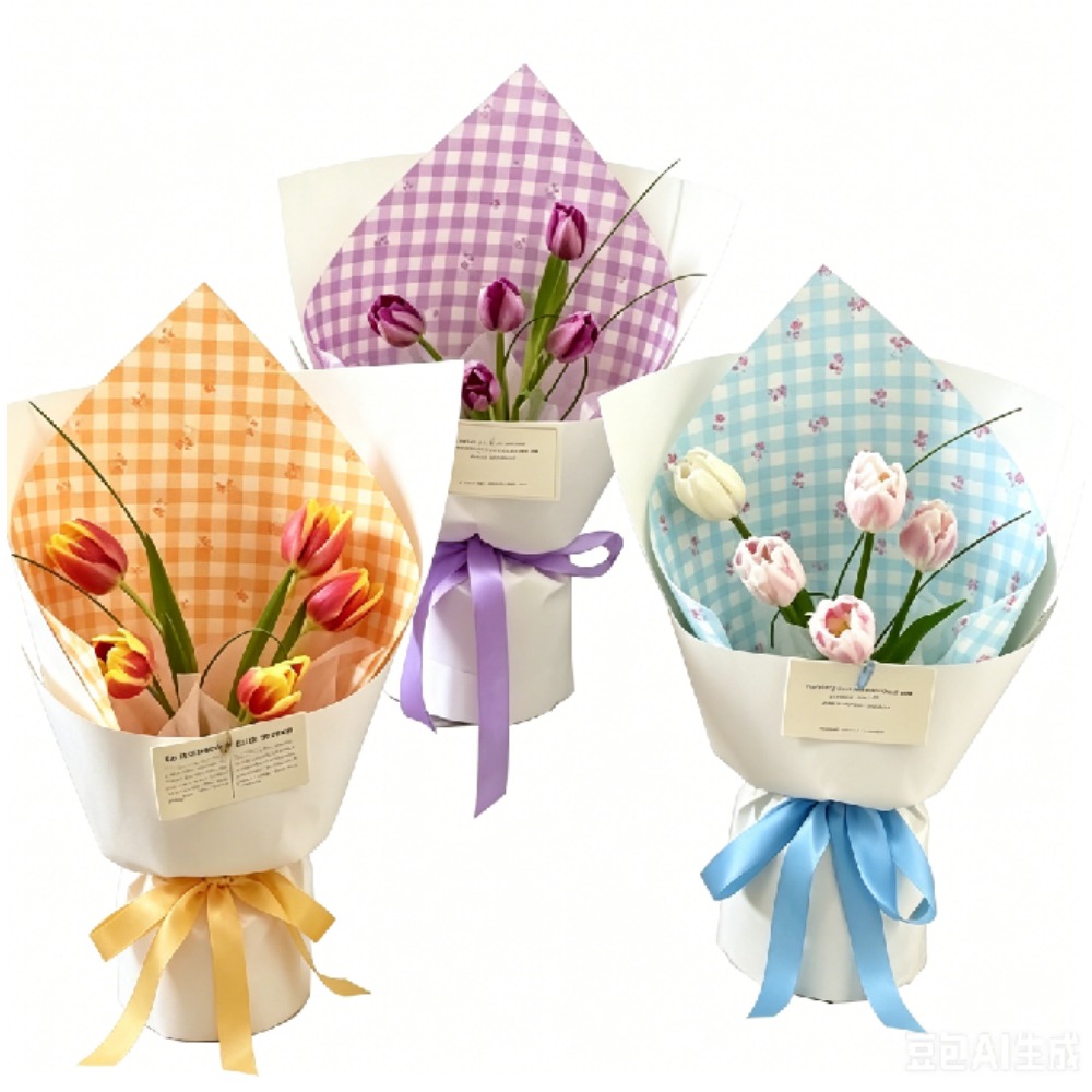 Flower Wrap Kraft - Бумага для упаковки цветов с принтом