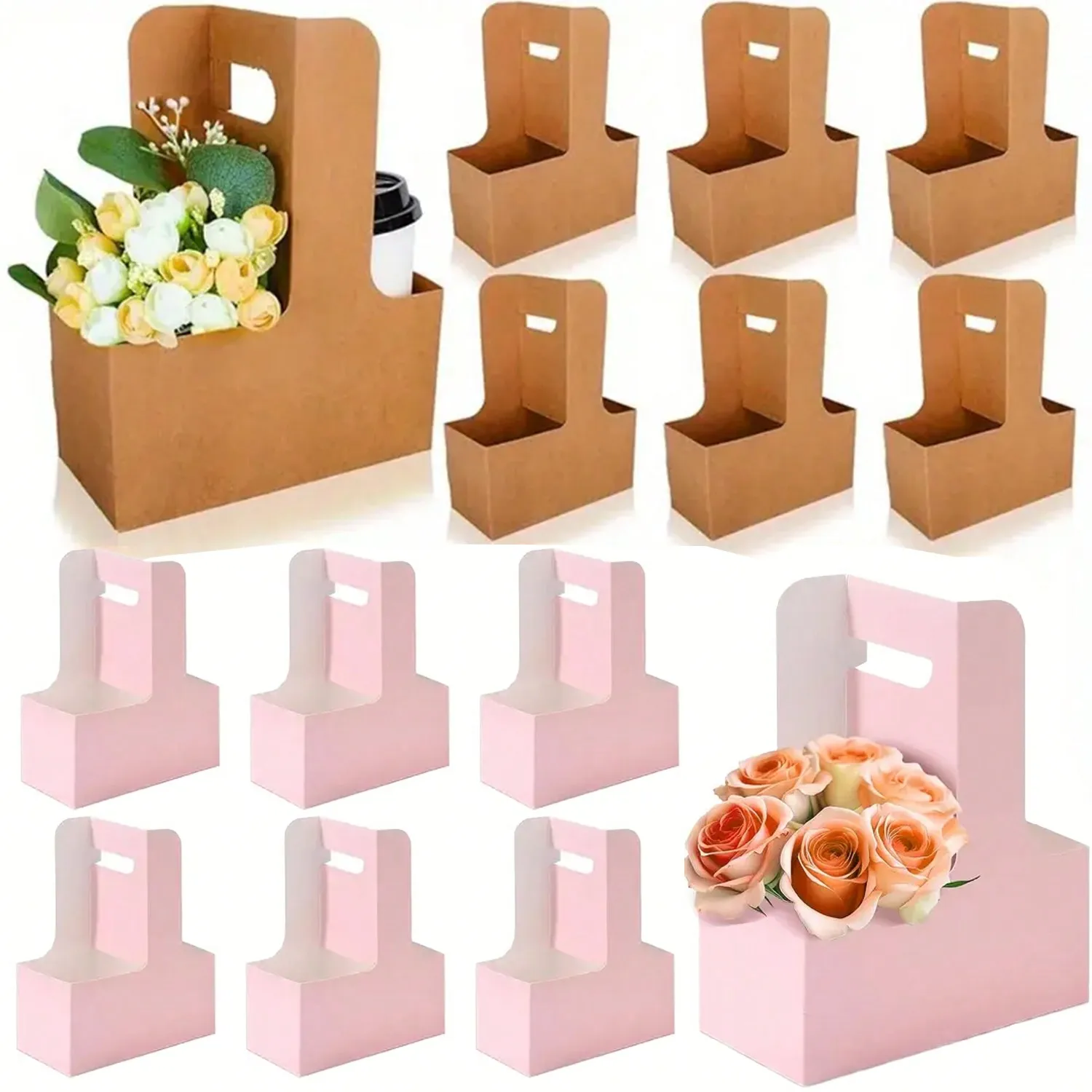 Flower Wrap Kraft - Крафт-бумага, букет цветов, подарочные пакеты, бумажный