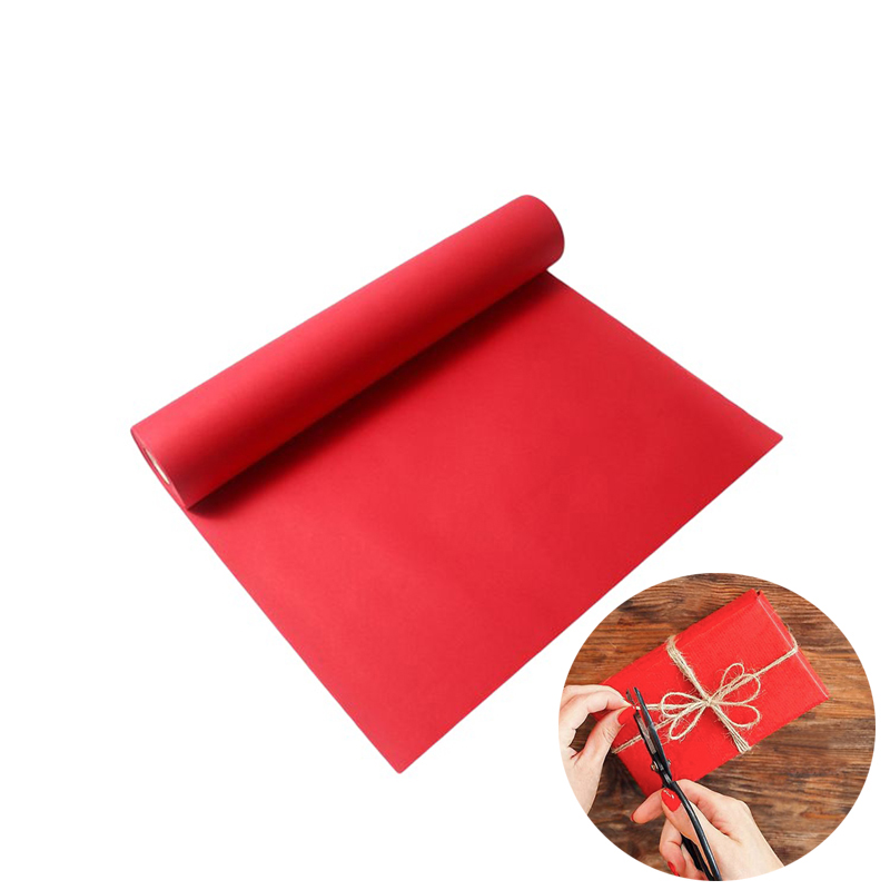 Flower Wrap Kraft - Красная Крафт-бумага для творчества, подарочная бумага,