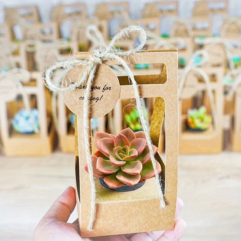 Flower Wrap Kraft - Набор из 10 подарочных пакетов для