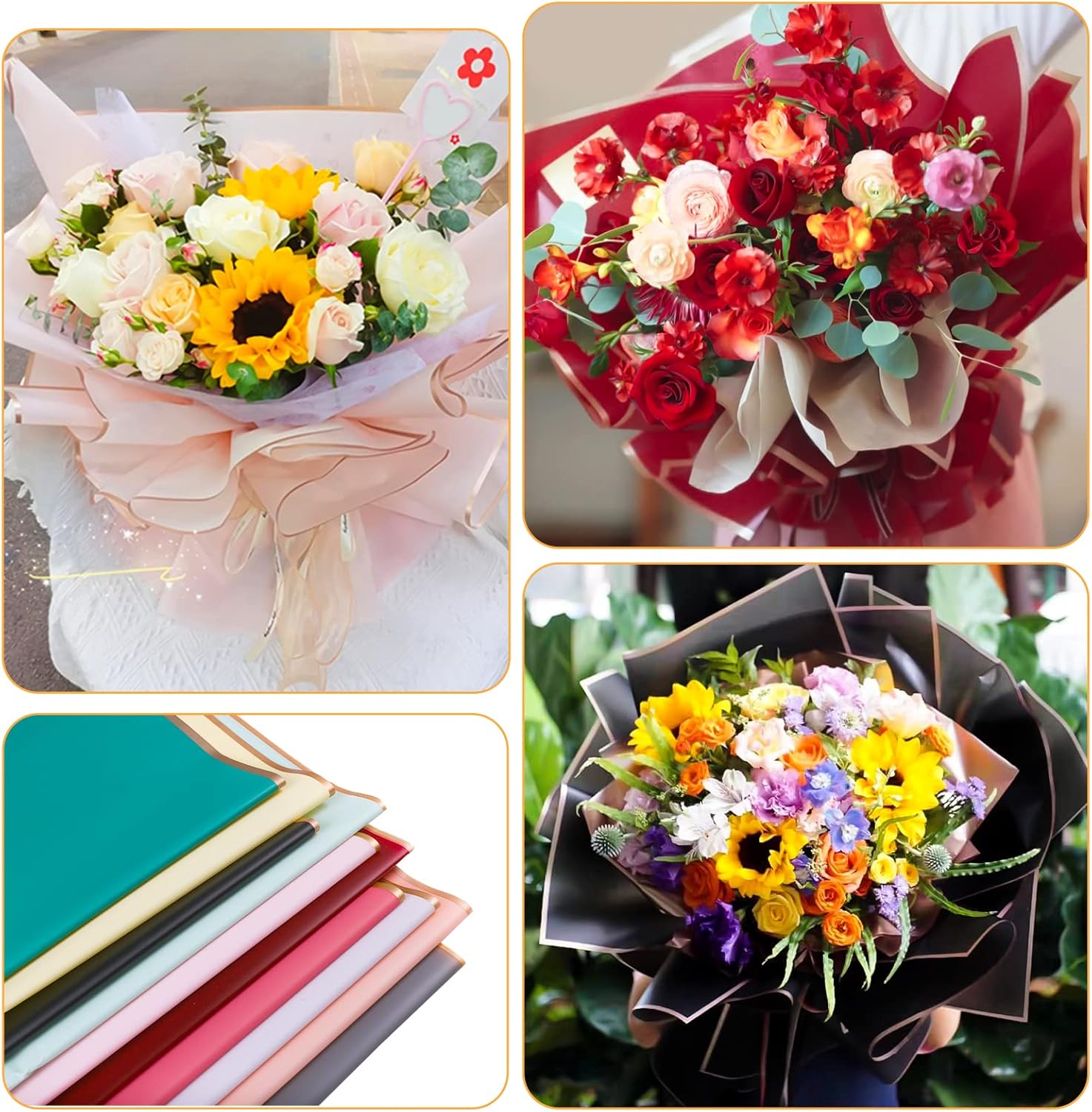 10 листов, 8 цветов, бумага дл – обзор и цена The Florist Supply