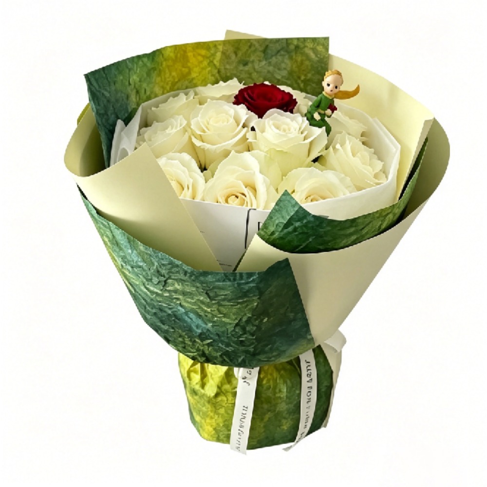 Весенняя градиентная зеленая к – обзор и цена Flower Wrap Kraft