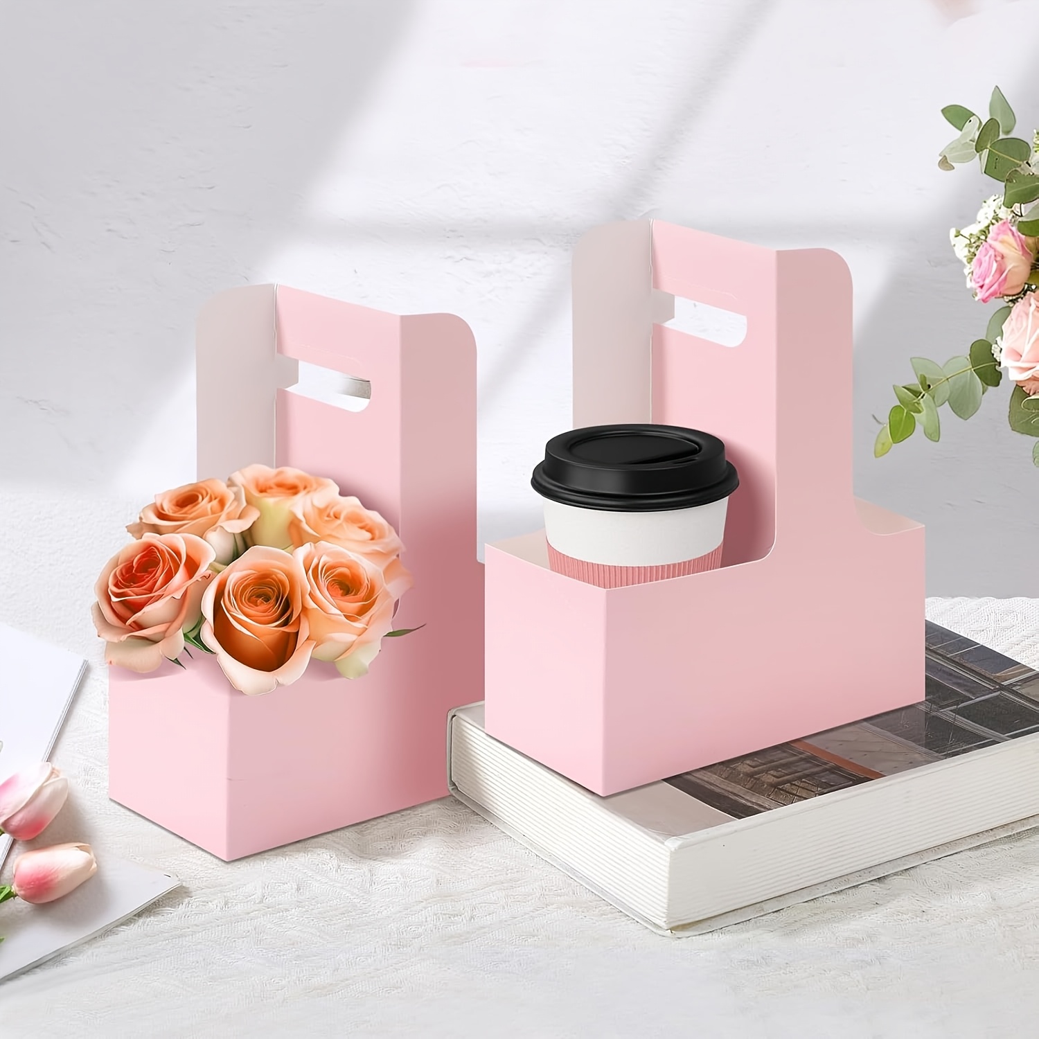 12 шт. розовых подарочных паке – обзор и цена Flower Wrap Kraft