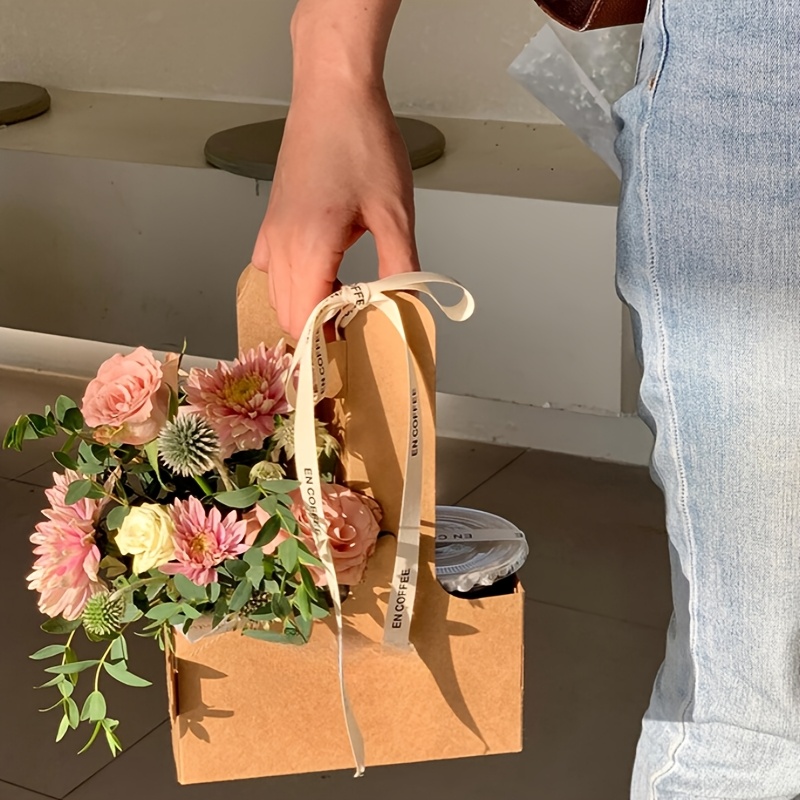 12 шт. розовых подарочных паке – обзор и цена Flower Wrap Kraft