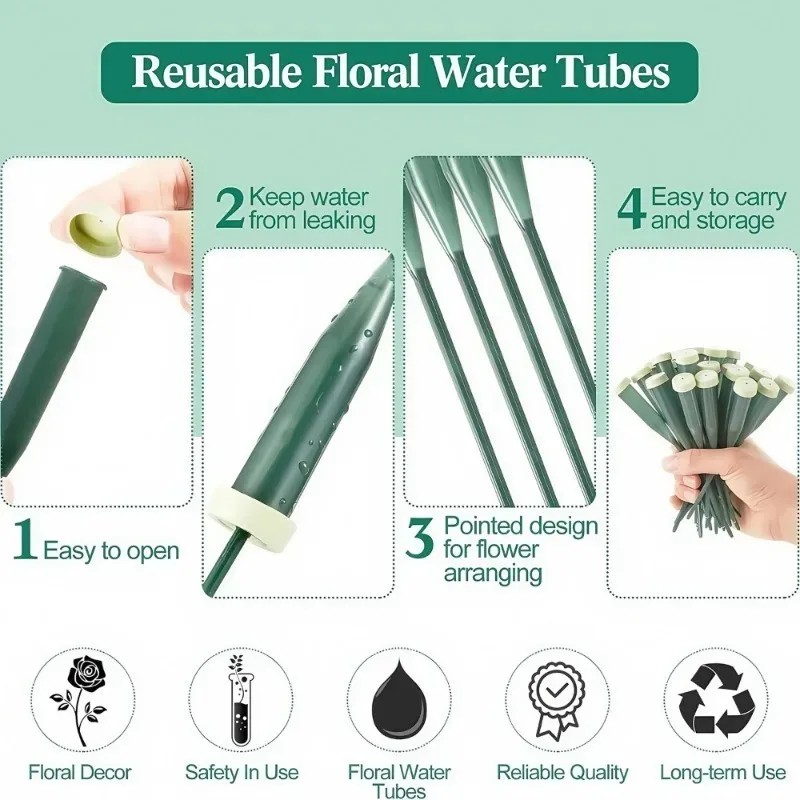 60 шт. цветочных трубок для во – обзор и цена The Florist Supply